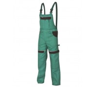 Pánske montérkové nohavice s náprsenkou ARDON COOL TREND, zelené